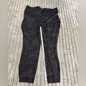 Lululemon Base Pace Black Camouflage Leggings